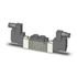 SMC SY7220-5DD-02 วาล์ว-ROAS MRO, dbl sol, body pt, din