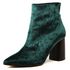 [KUHEE] Ankle_6762 8cm Prinny _ Zipper Ankle Boot for Women with Comfort, Girl's Fashion Shoes, High Heels, Bootie Ankle Boot, Handmade, Velvet _ Made in Korea