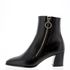 [KUHEE] Ankle 7373 6cm - Women's Zippered Boots Square Toe Handmade Shoes - Made in Korea