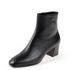 [KUHEE] Ankle_8351K 5cm _ Zipper Ankle Boot for Women with Comfort, Girl's Fashion Shoes, High Heels, Bootie Ankle Boot, Handmade, Cowhide _ Made in Korea