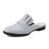 [KUHEE] Ruffle Mules Slippers 2cm(7043)-Loafer Ruffle Genuine Leather Basic Middle Heel Shoes-Made in Korea