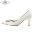[KUHEE] Jewel Wedding Pumps 6,7,8,9cm (7002-1) _ Pumps Women's High Hills, Wedding, Party shoes, Handmade, Silk _ Made in Korea