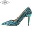 [KUHEE] Aqua Silk Pumps 6,7,8cm (7004) _ Pumps Women's High heels, Wedding, Party Handmade, Silk _ Made in Korea