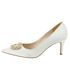 [KUHEE] Gold Jewelry Wedding Pumps 5, 7cm (7045) - Handmade Women's Wedding Party High Heel Satin Shoes - Made in Korea