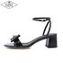 [KUHEE] Sandals 7110 5cm-Strap Jewelry Glossy Party Wedding Handmade Shoes - Made in Korea