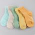 [Gienmall] Kaus Kaki Anak Balita 5 Set Kaus Kaki Pergelangan Kaki - Anak Laki-Laki dan Perempuan Karakter Dasar Sederhana Kaus Kaki Bayi - Buatan Korea