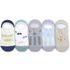 [Gienmall] Calcetines para niños pequeños que no se ven 5 juegos: niño, niña, malla, corte bajo, antideslizante, prevención del olor de los pies, antiestático, fabricado en Corea