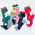 [กิเอนมอลล์] เด็กคริสต์มาสวันหยุดชุดถุงเท้า 5Pairs-Fun Novelty Animal Xmas Socks Winter Xmas Gifts-Made in Korea