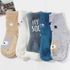 [Gienmall] Calcetines peludos para bebés y niños pequeños 4 pares: calcetines suaves y esponjosos antideslizantes calcetines acogedores, cálidos, cálidos, domésticos, para dormir, de invierno, hechos en Corea