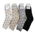 [Gienmall] Meias Femininas 10Pares Estampadas Algodão Clássico Leve Respirável Sem Odor Intarsia Tornozelo Meias Crew Made in Korea