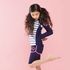 [Gienmall] Jungen Mädchen Kinder Vierteiliges Rash Guard Oberteil + Hose + Leggings + Sonnenhut Sets - Langärmelige Badehose Sonnenanzug Badebekleidung - hergestellt in Korea