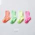 [Gienmall] Kleinkind-Kind-Baumwoll-Crew-Socken 4 Paare-Jungen Und Mädchen Einfache Grundcharakter-Baby-Mode-Socken - Hergestellt in Korea