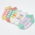 [Gienmall] Kaus Kaki Anak Balita 5 Set Kaus Kaki Pergelangan Kaki - Anak Laki-Laki dan Perempuan Karakter Dasar Sederhana Kaus Kaki Bayi - Buatan Korea