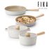 [NEOFLAM] Set Peralatan Masak FIKA (Stockpot 18cm / 22cm, wajan penggorengan 24cm / 28cm) -Keramik Induksi Penuh - Buatan Korea