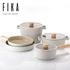 [نيوفلام] مجموعة أواني الطهي FIKA (قدر تخزين 18 سم / 22 سم ، قدر تخزين عميق 22 سم ، مقلاة 24 سم / 28 سم) - سيراميك حثي كامل صنع في كوريا
