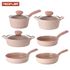 [NEOFLAM] Juego de utensilios de cocina Sherbet (cacerola de 18 cm / 18 cm, olla de 22 cm / 20 cm, sartén de 26 cm / wok de 26 cm) - Inducción completa, cerámica - Hecho en Corea