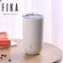 [NÉOFLAM] Gobelet à bouchon plat FIKA 500 ml - Bouteille en acier inoxydable, gobelet isolé sous vide en acier inoxydable - Fabriqué en Corée