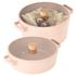 [Neoflam] Conjunto de 2 peças FIKA OBJET Mini Peach Pot (panela rasa de 22 cm + panela de 26 cm) _ Panelas premium elegantes e ecológicas _Made na Coréia