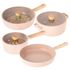 [Neoflam] Bộ 4 món Dụng cụ nấu đào mini FIKA OBJET (Nồi 18cm + Nồi 22cm + Chảo 24cm + Chảo 26cm) _ Dụng cụ nấu ăn cao cấp thời trang và thân thiện với môi trường _Made tại Hàn Quốc