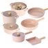 [Neoflam] FIKA OBJET Mini Şeftali 7'li Set (18cm Tencere + 22cm Derin Tencere + 26cm Tencere +22cm Sığ Tencere + 15cm Yumurta Rulo Tava + 28cm Kızartma Tavası + 30cm Wok) Kore'de _Made