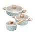 NEOFLAM Reverie IH Cookware 3-Piece Set (18cm Saucepan, 20cm Casserole, 24cm Shallow Casserole) _ Made in Korea NEOFLAM Reverie IH Cookware 3-Piece Set (18cm Saucepan, 20cm Casserole, 24cm Shallow Casserole) _ Made in Korea