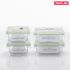 Recipientes de vidro resistentes ao calor NEOFLAM Freshlock – 4 peças
