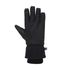 K2 Safety Winter Gloves - Ski Style, Rib-Knit Cuffs, Zippered Pocket (Black)