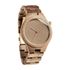VOWOOD Romeo And Juliet - Chocolate Walnut Men's Wrist Watch / Natural Wood Handcrafted Premium Fashion Wristwatch, Walnut Tree, High-quality Wood Package, Lifetime Warranty - Made in Korea