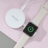 iRiver 2IN1 15W High-Speed Wireless Charger IDC-500, ชาร์จสมาร์ทโฟนและ Apple Watch พร้อมกัน, การชาร์จแบบแม่เหล็ก MagSafe, การป้องกันการชาร์จไฟเกินและความร้อนสูงเกินไป, ดีไซน์เพรียวบางพับได้