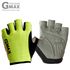 [BY_Glove] GMS10048 G-Max Neon Cycle Bicycle Half Finger Gloves, Lycra Material for Elasticity and Mobility Enhancement, Shock Relief with chamoud cushions_ Neon Green