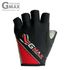[BY_Glove] GMS10052 Gmax Fire Cycle Half Finger Gloves, Lycra Material Enhanced ventilation and elasticity and Reduces Shock with chamoud and rubber cushions_Red