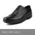 [Dr.K] Bequemes Oxford-Kleid für Herren 9001 BLACK-Leather Fashion Sneakers mit Fußgewölbestütze, lässige orthopädische Wanderschuhe für Fuß- und Fersenschmerzlinderung - Hergestellt in Korea