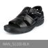 [Dr.K] 男士步行凉鞋鞋 S1100-BLK-舒适足弓支撑、足底筋膜炎脚跟疼痛缓解-韩国制造