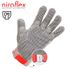 ถุงมือ NIROFLEX Metal Chainmail, 5 นิ้ว / แบบสไลด์, ปรับขนาดได้, การรับรอง KFDA (กระทรวงความปลอดภัยของอาหารและยา), CE, ถุงมือทนน้ํา, สแตนเลส