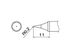HAKKO Soldering Tip For SMD/FX-951, T12-SERIES, Heavy Dut Type, T12-WI