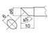 HAKKO Soldering Tip For FX-838 TIP T20-SERIES, T20-C6
