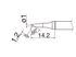 HAKKO Soldering Iron Tip T31-02BC1, Bevel Tip,750°F / 400°C For FX-100, T31 Series