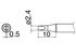 Punta de soldador HAKKO T31-02D24, punta de cincel, 750 °F / 400 °C para FX-100, serie T31