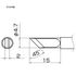 Ponta de solda HAKKO para FX-951, T12-SERIES, T12-K