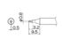 Punta de soldadura HAKKO para N2 FX-951, FM-2026 TIP T13-SERIES, T13-D08