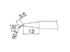 Ponta de solda HAKKO para N2 FX-951, FM-2026 PONTA T13-SERIES, T13-J02