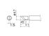 Punta de soldadura HAKKO para N2 FX-951, FM-2026 PUNTA T13-SERIES, T13-KR