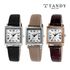 [TANDY] Modern Kadın Kare Deri Kol Saati T-1903 – Şık ve Sade Tasarım, Günlük Giyim, Premium Deri Bantlı Şık Minimalist Stil