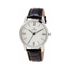 [TANDY] Relógio de Couro Masculino T1662M-W | Design Clássico com Vidro Fundido Precisamente Cortado & Índice Simples | Resistente à Água & Luxuosa Alça de Couro de Vaca