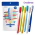 Cepillo de dientes ORADENSE Palette Big Head 44mm (pack de 12) _ Cerdas AR Dual Micro · Suave con las encías · Cepillo de dientes premium fabricado en Corea 