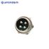 SAMWOO ELECTRONICS SCN-20-04R Conector circular Toma tipo 4 pines Toma de panel industrial fabricada en Corea Auténtica Alta Precisión SAMWOO ELECTRONICS SCN-20-04R Conector circular Toma tipo 4 pines Toma de panel industrial fabricada en Corea Auténtica Alta Precisión
