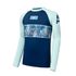 ABYSS MT302 Rash Guard Masculino – Azul / Selva Azul / Menta | Gola alta, UPF50+, fabricado na Coreia