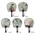 ATTY FACTORY พัดลมศิลปะพื้นบ้านเกาหลีแบบดั้งเดิม – ขนาดกลาง ไม้ไผ่ & งานฝีมือฮันจิ นําเสนอภาพวาดแนวเกาหลีแบบดั้งเดิม ผลิตในเกาหลี