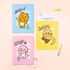 Kakao Friends Say Cheese 2-Pocket File Holder (Choonsik/Ryan/Apeach) | Dual Side Storage | Translucent PP A4 File | 230x310mm Made in Korea