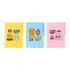 Kakao Friends Say Cheese 5-Pocket File Holder (Choonsik/Ryan/Apeach) | A4 Index File | Translucent PP Portable | 232x310mm Made in Korea